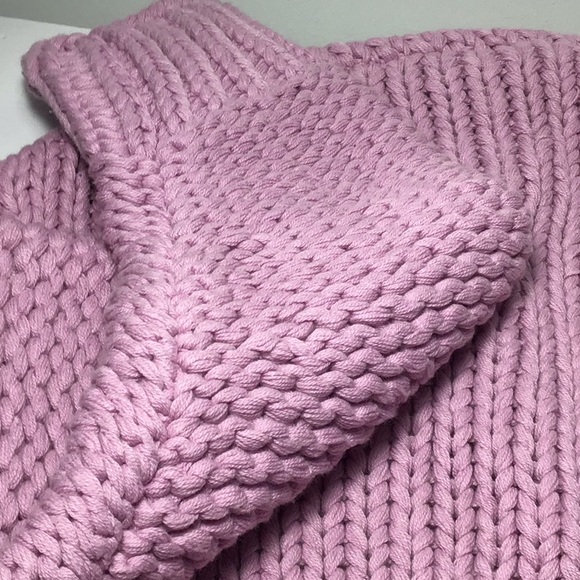 Free People Glow For It Chunky Knit Cardigan New Blossom (Lilac) Large - Picture 10 of 13